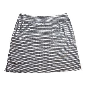 SC & Co Chic Black and White Geometric Mini Skort Size 10
